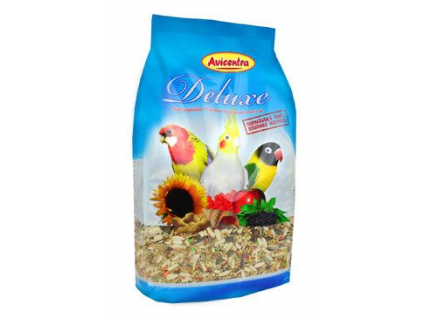 Avicentra Deluxe krmivo malý papoušek 500g z kategorie Chovatelské potřeby pro ptáky a papoušky > Krmivo pro papoušky
