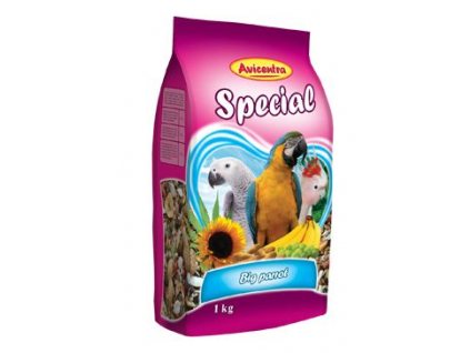Avicentra Special krmivo velký papoušek 1kg z kategorie Chovatelské potřeby pro ptáky a papoušky > Krmivo pro papoušky
