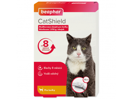 BEAPHAR CatShield Antiparazitní obojek pro kočky 35 cm z kategorie Chovatelské potřeby a krmiva pro kočky > Antiparazitika pro kočky > Antiparazitní obojky pro kočky