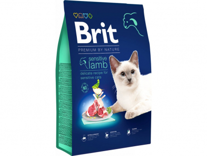 Brit Premium Cat by Nature Sensitive Lamb 800g z kategorie Chovatelské potřeby a krmiva pro kočky > Krmivo a pamlsky pro kočky > Granule pro kočky