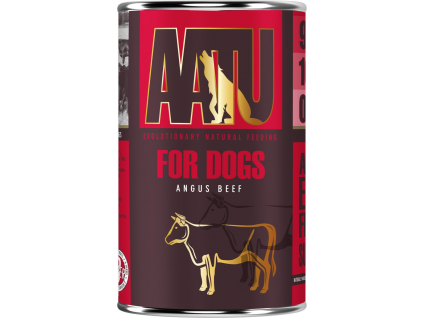 93759 AATU Dog Beef Angus konzerva pro psy 400g