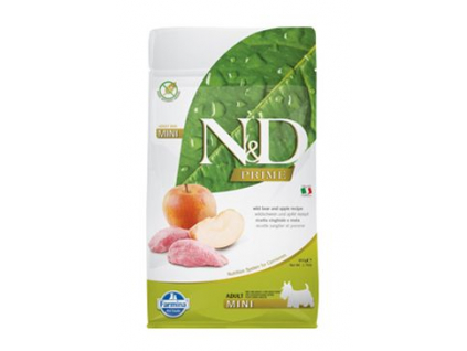 N&D PRIME DOG Adult Mini Boar & Apple 800g z kategorie Chovatelské potřeby a krmiva pro psy > Krmiva pro psy > Granule pro psy