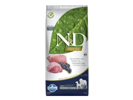 N&D PRIME DOG Adult M/L Lamb & Blueberry 12kg z kategorie Chovatelské potřeby a krmiva pro psy > Krmiva pro psy > Granule pro psy