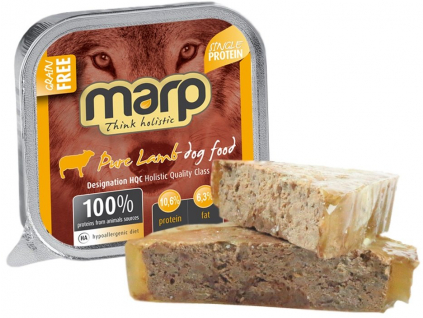 Marp Holistic Dog vanička Pure Lamb 100g z kategorie Chovatelské potřeby a krmiva pro psy > Krmiva pro psy > Vaničky, paštiky pro psy