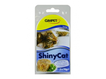 Gimpet ShinyCat konzerva pro kočky tuňak 2x70g z kategorie Chovatelské potřeby a krmiva pro kočky > Krmivo a pamlsky pro kočky > Konzervy pro kočky