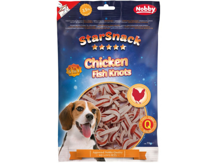 Nobby StarSnack Chicken Fish Knots pamlsky 70g z kategorie Chovatelské potřeby a krmiva pro psy > Pamlsky pro psy > Poloměkké pamlsky pro psy