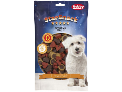 Nobby StarSnack Sport Mix pamlsky pro psa 200g z kategorie Chovatelské potřeby a krmiva pro psy > Pamlsky pro psy > Poloměkké pamlsky pro psy