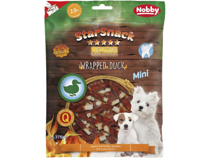 Nobby StarSnack Wrapped Duck MINI pamlsky pro psy 375g z kategorie Chovatelské potřeby a krmiva pro psy > Pamlsky pro psy > Žvýkací pamlsky pro psy