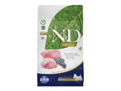 N&D PRIME DOG Adult Mini Lamb & Blueberry 800g z kategorie Chovatelské potřeby a krmiva pro psy > Krmiva pro psy > Granule pro psy
