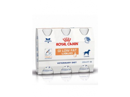 Royal Canin VD Canine Gastro Intest.LowFat Liq 3x200ml z kategorie Chovatelské potřeby a krmiva pro psy > Krmiva pro psy > Veterinární diety pro psy