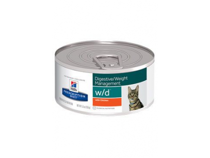 Hill's Feline W/D hrubě mletá konzerva 156g z kategorie Chovatelské potřeby a krmiva pro kočky > Krmivo a pamlsky pro kočky > Veterinární diety pro kočky
