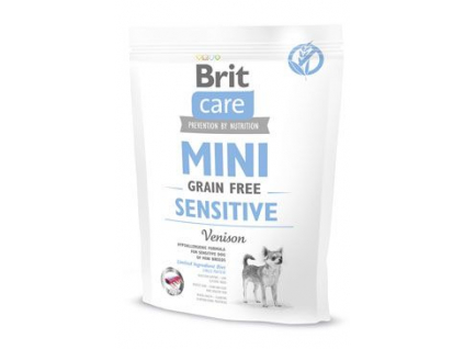 Brit Care Mini Grain Free Sensitive 400g z kategorie Chovatelské potřeby a krmiva pro psy > Krmiva pro psy > Granule pro psy