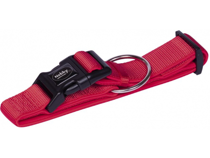Nobby CLASSIC PRENO extra široký obojek neoprén červená L-XL 40-55cm