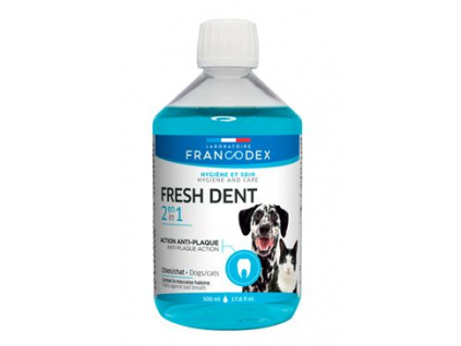 Francodex Fresh Dent doplněk pro psy a kočky 500ml z kategorie Chovatelské potřeby a krmiva pro psy > Hygiena a kosmetika psa > Péče o psí zuby