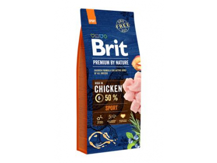 Brit Premium Dog by Nature Sport 15kg z kategorie Chovatelské potřeby a krmiva pro psy > Krmiva pro psy > Granule pro psy