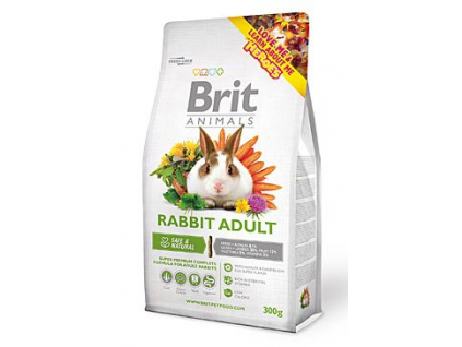 Brit Animals Rabbit Adult Complete 300g z kategorie Chovatelské potřeby a krmiva pro hlodavce a malá zvířata > Krmiva pro hlodavce a malá zvířata