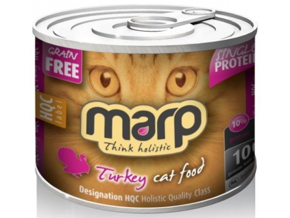 Marp Pure Turkey Cat konzerva pro kočky 200g z kategorie Chovatelské potřeby a krmiva pro kočky > Krmivo a pamlsky pro kočky > Konzervy pro kočky