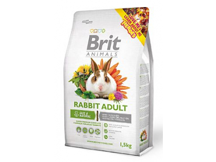 Brit Animals Rabbit Adult Complete 1,5kg z kategorie Chovatelské potřeby a krmiva pro hlodavce a malá zvířata > Krmiva pro hlodavce a malá zvířata