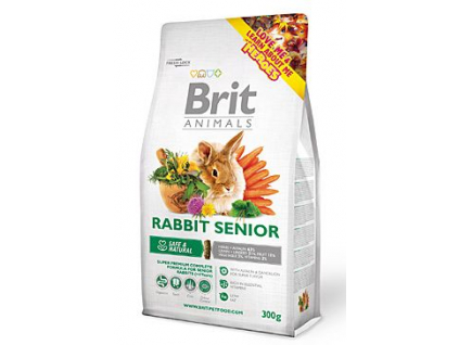 Brit Animals Rabbit Senior Complete 300g z kategorie Chovatelské potřeby a krmiva pro hlodavce a malá zvířata > Krmiva pro hlodavce a malá zvířata