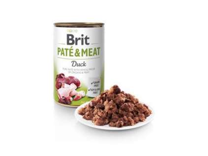 Brit Dog Paté & Meat Duck konzerva 800g z kategorie Chovatelské potřeby a krmiva pro psy > Krmiva pro psy > Konzervy pro psy