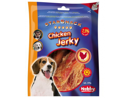 Nobby StarSnack Chicken Jerky pamlsky kuřecí plátky 375g z kategorie Chovatelské potřeby a krmiva pro psy > Pamlsky pro psy > Sušená masíčka pro psy