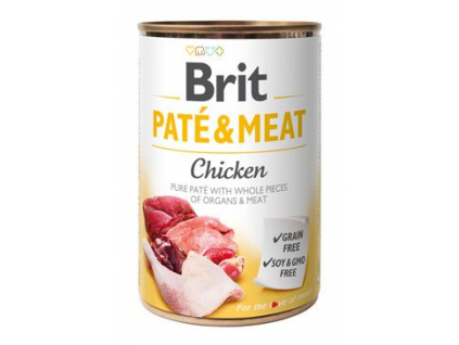 Brit Dog Paté & Meat Chicken konzerva 400g z kategorie Chovatelské potřeby a krmiva pro psy > Krmiva pro psy > Konzervy pro psy