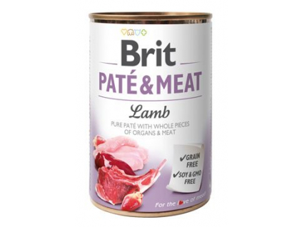 Brit Dog Paté & Meat Lamb konzerva 400g z kategorie Chovatelské potřeby a krmiva pro psy > Krmiva pro psy > Konzervy pro psy