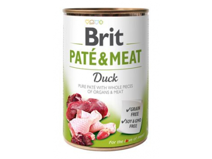 Brit Dog Paté & Meat Duck konzerva 400g z kategorie Chovatelské potřeby a krmiva pro psy > Krmiva pro psy > Konzervy pro psy