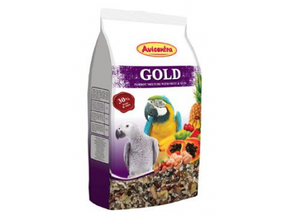 Avicentra Gold krmivo velký papoušek 850g z kategorie Chovatelské potřeby pro ptáky a papoušky > Krmivo pro papoušky