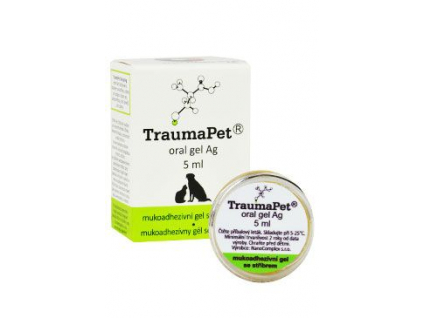 TraumaPet oral gel Ag 5ml z kategorie Chovatelské potřeby a krmiva pro psy > Hygiena a kosmetika psa > Péče o psí zuby
