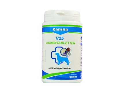 Canina V25 Vitamin Tabs 200g (60tbl.) z kategorie Chovatelské potřeby a krmiva pro psy > Vitamíny a léčiva pro psy > Imunita, hojení ran u psů