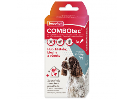 BEAPHAR COMBOtec spot-on pro psy M 10-20 kg z kategorie Chovatelské potřeby a krmiva pro psy > Antiparazitika pro psy > Pipety (Spot On) pro psy