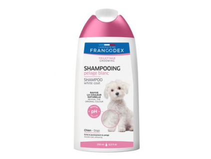 Francodex šampon na bílou srst psa 250ml z kategorie Chovatelské potřeby a krmiva pro psy > Hygiena a kosmetika psa > Šampóny a spreje pro psy