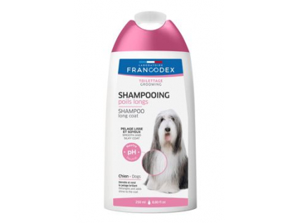 Francodex šampon na dlouhou srst psa 250ml z kategorie Chovatelské potřeby a krmiva pro psy > Hygiena a kosmetika psa > Šampóny a spreje pro psy