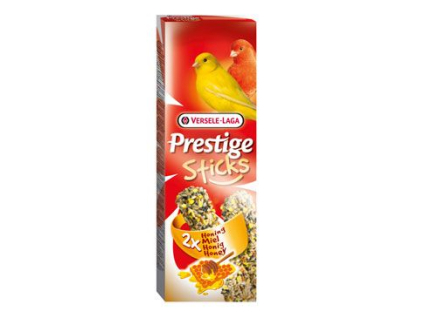 Versele Laga Prestige Sticks pro kanáry Honey 2x30g z kategorie Chovatelské potřeby pro ptáky a papoušky > Pamlsky pro papoušky
