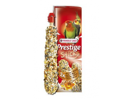 Versele Laga Prestige Sticks pro papoušky Nuts&Honey 2x70g z kategorie Chovatelské potřeby pro ptáky a papoušky > Pamlsky pro papoušky