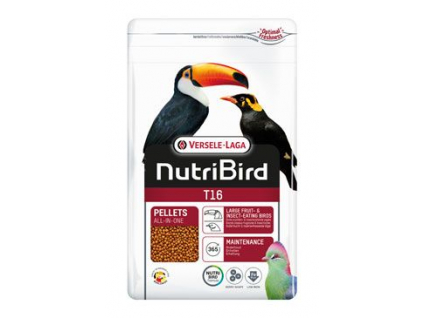 Versele-Laga Nutribird T16 pro velké ptáky 700g z kategorie Chovatelské potřeby pro ptáky a papoušky > Krmivo pro papoušky