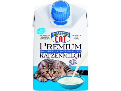 Perfecto Cat mléko pro kočky 200ml z kategorie Chovatelské potřeby a krmiva pro kočky > Krmivo a pamlsky pro kočky > Mléko pro kočky
