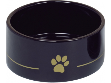 Nobby keramická miska GOLDEN PAW černá 18,0 x 7,0 cm / 1,10 l z kategorie Chovatelské potřeby a krmiva pro psy > Misky a dávkovače pro psy > keramické misky pro psy