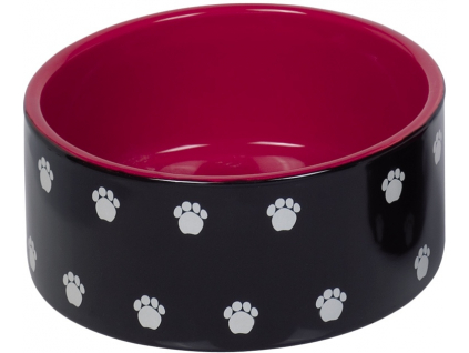 Nobby keramická miska PATA černo-červená 1,10 l z kategorie Chovatelské potřeby a krmiva pro psy > Misky a dávkovače pro psy > keramické misky pro psy