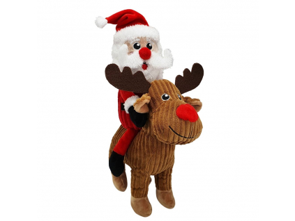 Nobby Vánoční plyšový Santa na losu 38 cm