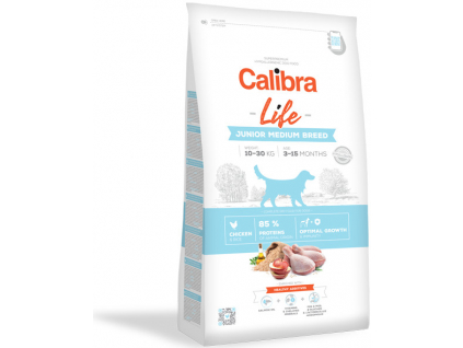 Calibra Dog Life Junior Medium Breed Chicken 12kg