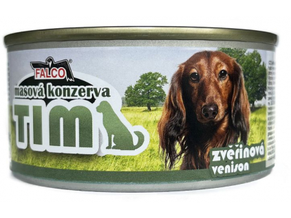 Falco Tim zvěřinová konzerva pro psy 120g z kategorie Chovatelské potřeby a krmiva pro psy > Krmiva pro psy > Konzervy pro psy