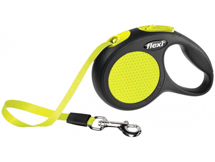 Flexi Neon XS páskové vodítko 3m/12kg z kategorie Chovatelské potřeby a krmiva pro psy > Obojky, vodítka a postroje pro psy > Vodítka pro psy > Samonavíjecí vodítka pro psy