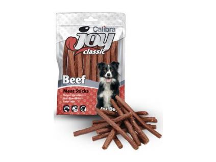 Calibra Joy Dog Classic Beef Sticks 80g z kategorie Chovatelské potřeby a krmiva pro psy > Pamlsky pro psy > Tyčinky, salámky pro psy