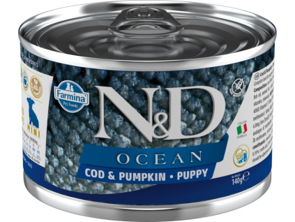 N&D DOG OCEAN Puppy Codfish & Pumpkin Mini 140g