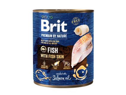 Brit Premium Dog by Nature konzerva Fish & Fish Skin 800g z kategorie Chovatelské potřeby a krmiva pro psy > Krmiva pro psy > Konzervy pro psy