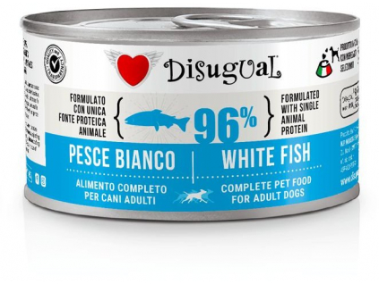 Disugual Dog Single Protein Bílá ryba konzerva 150g z kategorie Chovatelské potřeby a krmiva pro psy > Krmiva pro psy > Konzervy pro psy