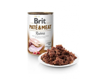 Brit Dog Paté & Meat Rabbit konzerva 800g z kategorie Chovatelské potřeby a krmiva pro psy > Krmiva pro psy > Konzervy pro psy