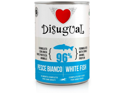 Disugual Dog Single Protein Bílá ryba konzerva 400g z kategorie Chovatelské potřeby a krmiva pro psy > Krmiva pro psy > Konzervy pro psy